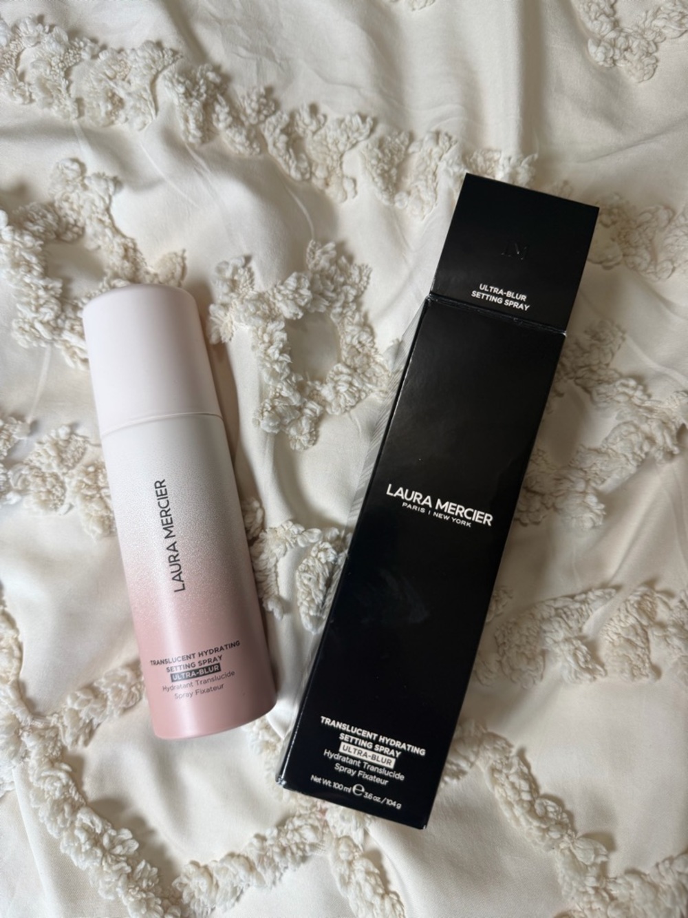 laura mercier Translucent Hydrating Setting Spray - Pink & Black Packaging